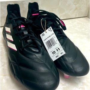 Adidas Copa Pure.1 FG Black Team Shock Pink Soccer Cleats Size 10